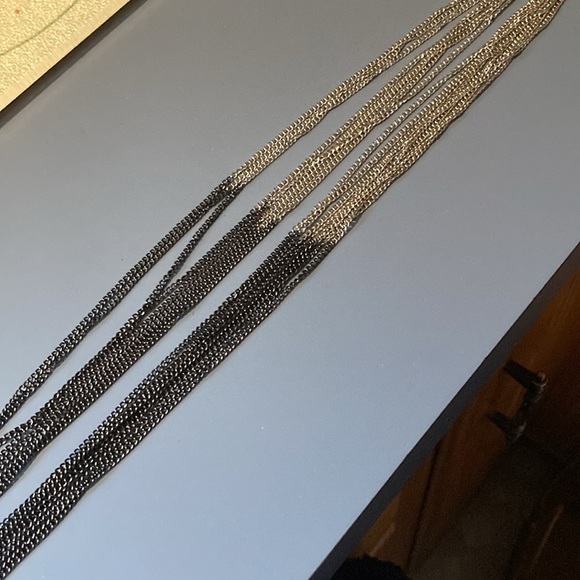 Long two tone necklace - Picture 5 of 6